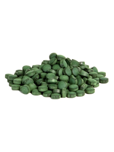 Comprimés de 531 mg., dont 455 mg. de Spiruline déshydratée, 76 mg. d'extrait de graine de Fenugrec bio